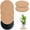 6 Inch, variant on Topboutique 6 Pieces Cork Plant Coasters, 4 inch Cork Plant Mats Cork Coasters for Plants, Coasters for Drinks,Plant Coasters for House Plants Indoors (Nude & Black)