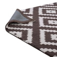 thumbnail image 2 of Modern Contemporary Urban Design Living Lounge Room Area Rug Runner Floor Carpet, Fabric, Multi Brown, 2 of 6