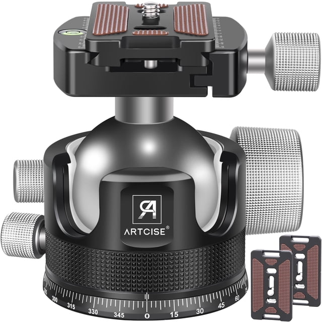 Cabezal esférico para trípode ARTCISE KB55, perfil bajo, carga de 40 kg