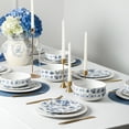 thumbnail image 4 of Stone Lain Fiore 24-Piece Dinnerware Set New Bone China, Service for 8, Blue, 4 of 6