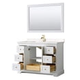 thumbnail image 4 of Wyndham Collection Light-Vein Wood Single Bathroom Vanity in White/Gold, 4 of 7