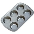 thumbnail image 2 of Bradshaw Muffin Pan Non-Stick - 6 Wells, Multicolor, Everyday - Pack of 6, 2 of 8