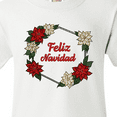 thumbnail image 4 of Inktastic Feliz Navidad Poinsettia Youth T-Shirt, 4 of 5
