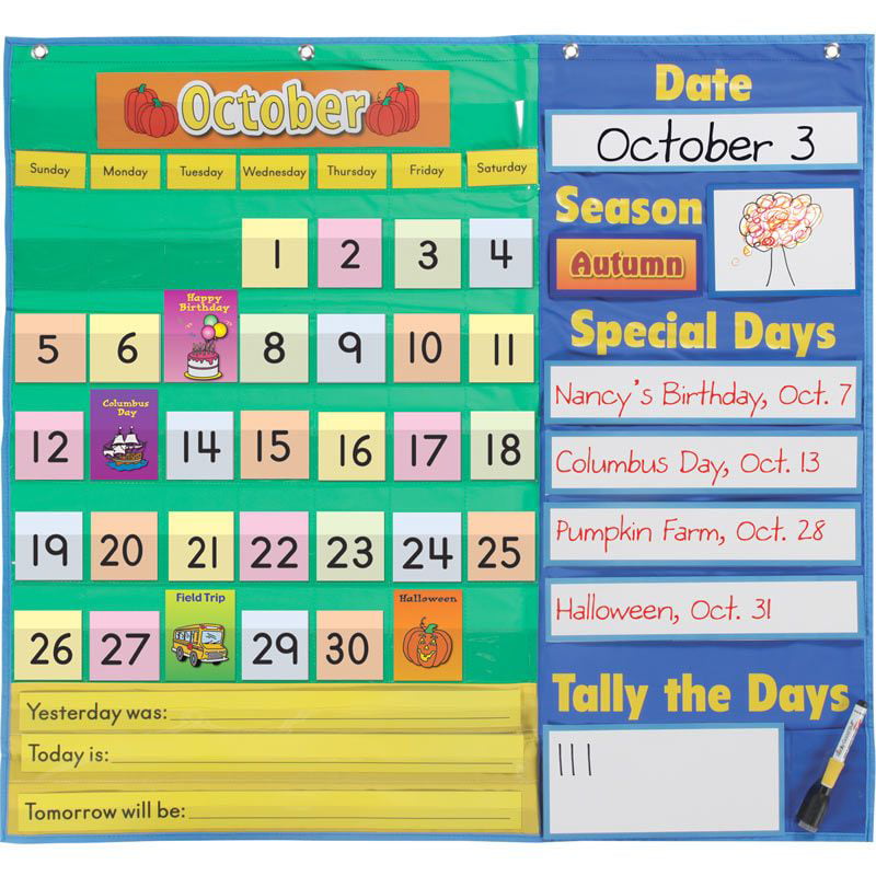 Today S Calendar Pocket Chart™ Walmart