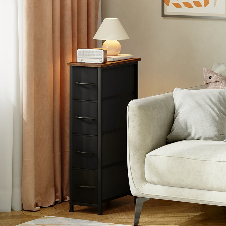 black narrow dresser Stella Narrow Chest by Mobican main image 1