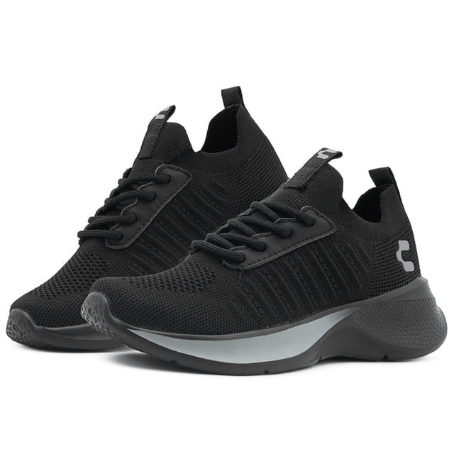Tenis Para Caballero Charly Walking Relax Textil Negro 25-29 negro 27