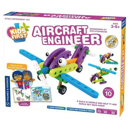 UPC: 0814743017375 | Thames & Kosmos Aircraft Engineer Toys Kit – 71 Piece