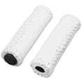 thumbnail image 3 of Pair Vintage leather bicycle Grips Grips trekking handlebars Cover Colour: White, 3 of 5