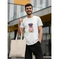 thumbnail image 2 of Colorful Pug Splash Art T-Shirt Men -Fab Funky Designs, Male 3X-Large, 2 of 4