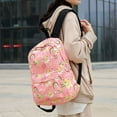 thumbnail image 3 of EIMELI Large Capacity Fashionalbe Commuter HStudent Backpack Korean BackPack(red), 3 of 5