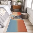 thumbnail image 4 of Runner Rug 2 x 6 Ft, Orange Blue Hippocampus Washable Non-Slip Floor Mat for Kitchen Hallway/Entryway, Funny Animals Modern Art Long Kitchen Runner Area Rugs for Living Room, Low-Profile, 4 of 8