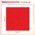 thumbnail image 2 of Uxcell Cotton Fabric Bundles, 28Pcs 4 x 4 Inch Fat Quarter Solid Color Precut Fabric Squares for Sewing Patchwork Quilting DIY Crafts, Red, 2 of 6