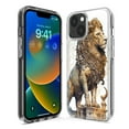 thumbnail image 3 of MUNDAZE Apple iPhone 13 Mini Ancient Lion Sculpture Shockproof Clear Hybrid Protective Phone Case Cover, 3 of 5