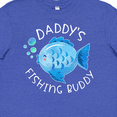 thumbnail image 4 of Inktastic Daddy's Fishing Buddy with Cute Blue Fish Youth T-Shirt, 4 of 5