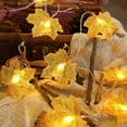 thumbnail image 1 of CNKOO 30 Guirlande d'Érable Led Guirlande Guirlandes Lumières avec Télécommande pour Intérieur Extérieur Jardin Fête Cheminée Récolte L'action de Grâce Décorations d'Automne, 1 of 20