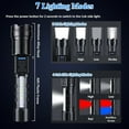 thumbnail image 2 of 2 Pack 990000000Lumen Super Bright LED Flashlight Tactical Rechargeable Work Lights, 2 of 11