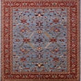 thumbnail image 1 of Ahgly Company Indoor Square Mid-Century Modern Gunmetal Gray Oriental Area Rugs, 7' Square, 1 of 6
