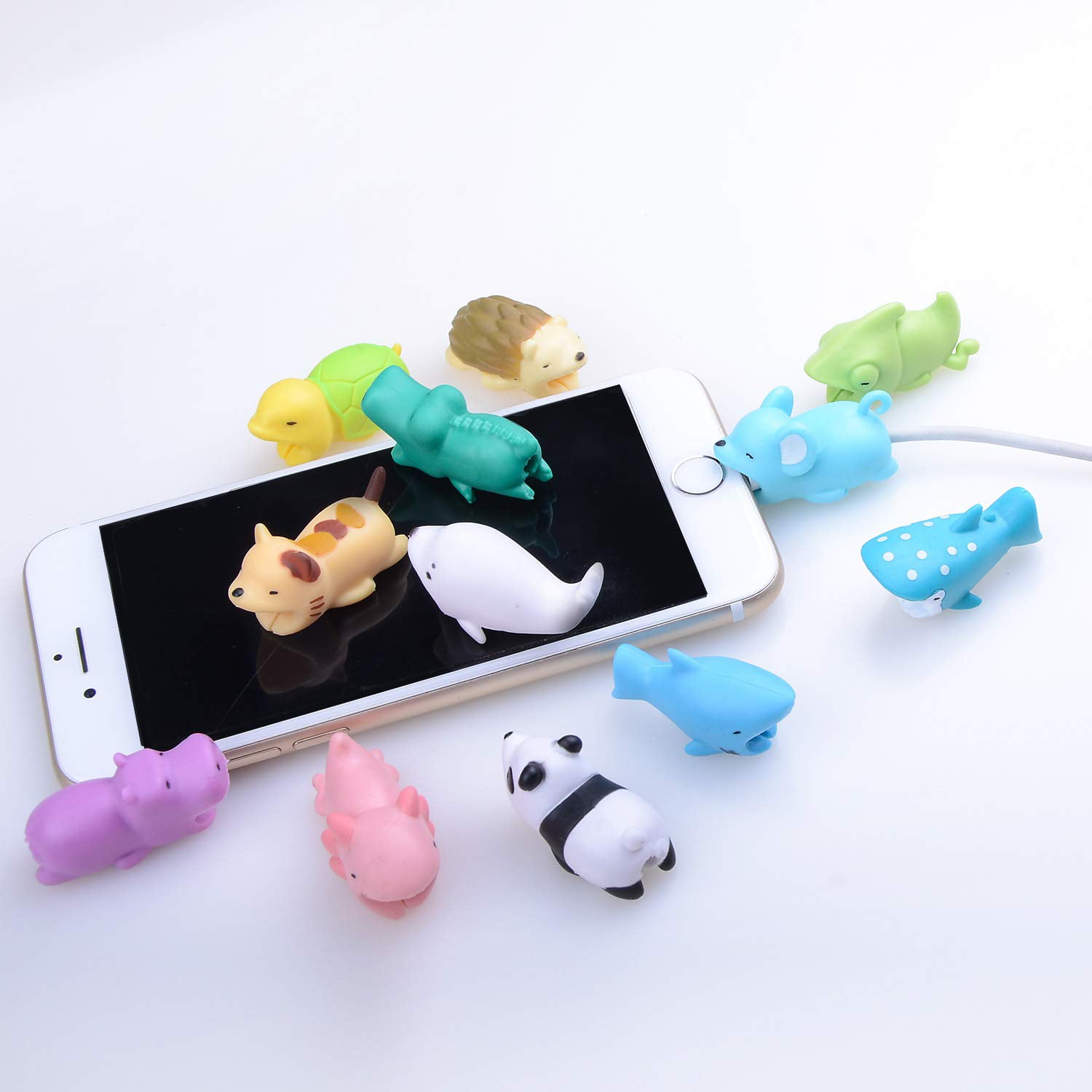 Various Animal Cable Chompers Cable Chewers Cable Accessories Phone Cables Protects Kalolary 12 Pack Cute Animals Cable Bites