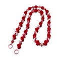 thumbnail image 3 of Correa de cadena para bolso, cuentas DIY extraíbles para bolso de hombro pequeño, bolso para hacer bolsos Rojo, 3 of 8