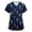 Navy, variant on Print Scrubs for Women Nurse Vet Pediatric with Design Fit Plus Size Scrub Tops 2026 Spring Summer Scrub Shirts