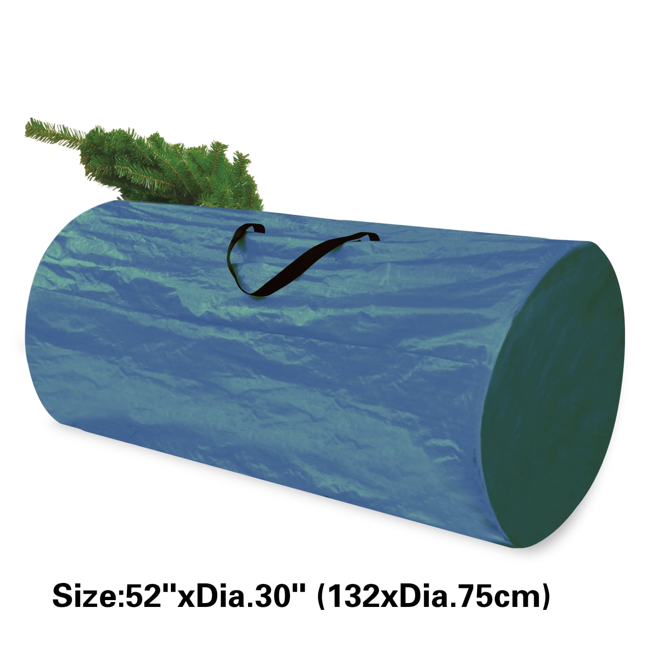 Sunrise Artificial Christmas Tree Bag Clean Up Holiday For Up to 8ft/9ft Tree Storage (52''x dia. 30'' for up to 8', Green)