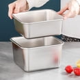 thumbnail image 6 of Versatile Stainless Steel Food Crisper with Clear Lid Large Capacity Lunch Box, 6 of 13