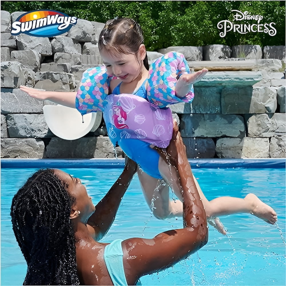 SwimWays Girls Swim Trainer Life Jacket Multicolor, 10.4 oz