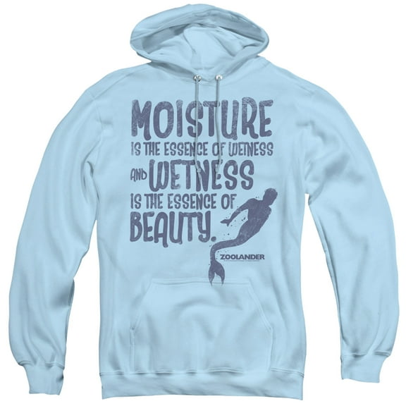 Zoolander Merman Adult Pullover Hoodie Sweatshirt Light Blue
