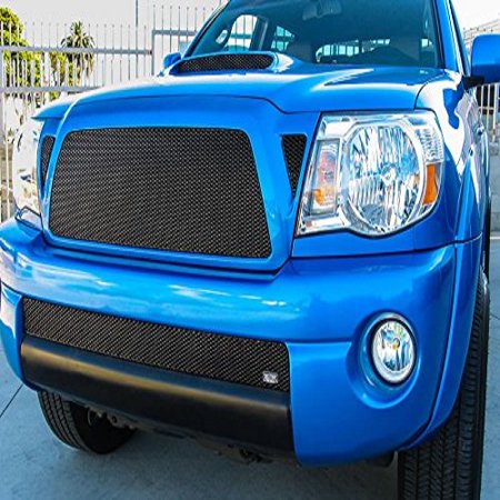 - Grillcraft TOY1949B MX Series Black Upper Corner Vent 2pc Mesh Grill Grille Insert for Toyota Tacoma