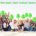 thumbnail image 4 of 15Pcs Cheerleader Dance Party Accessories,QZS Green Cheerleading Pompoms,Sports Dance Plastic PomPoms for Rooters,Cheering Squard, 4 of 6