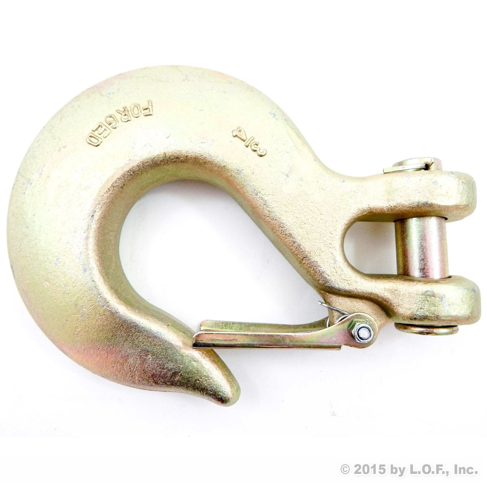 Red Hound Auto Alloy Clevis Safety Slip Hook with Latch Tow