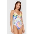 thumbnail image 2 of Polo Ralph Lauren MULTI Sprial Tie-Dye Lace Back One-Piece Swimsuit, US Medium, 2 of 4