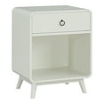 thumbnail image 3 of Furniture of America Danon 1-Drawer and 1-Shelf Wood Antique White End Table, 3 of 11