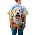 thumbnail image 5 of Welcome Spring Summer Soft Coated Wheaten Terrier Portrait Flower Blue Sky Hawaiian Shirt Breathable Summer Unisex Merch Wheatie Dog Lover - 12001, 5 of 6