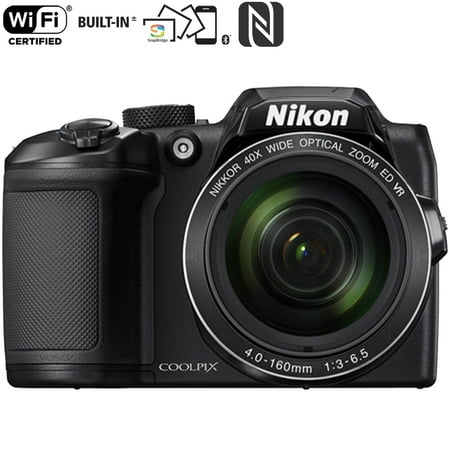 Restored Nikon COOLPIX B500 16MP 40x Optical Zoom Digital Camera with wifi Black (Refurbished)