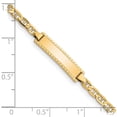 thumbnail image 3 of 14K Yellow Gold Children's Anchor Link Id Bracelet (6 X 5) Made In United States bid99-6, 3 of 5