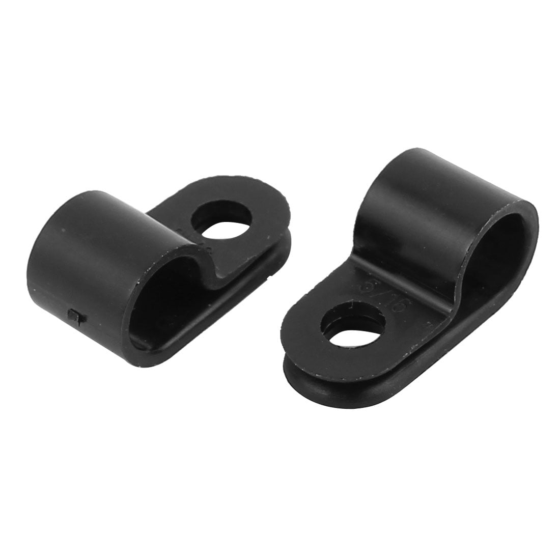 2Pcs Nylon R Type CC-1.5 5//16/" Cable Cord Wire Clamp Clip Fastener Black