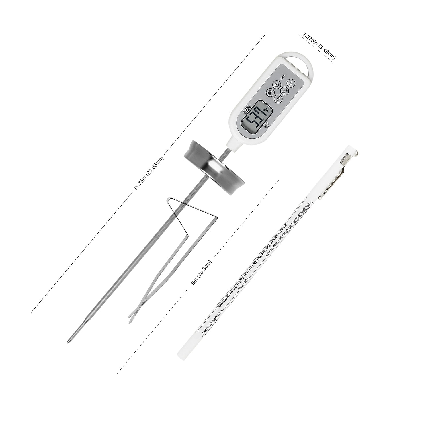 Waterproof Thermometer - Long Stem