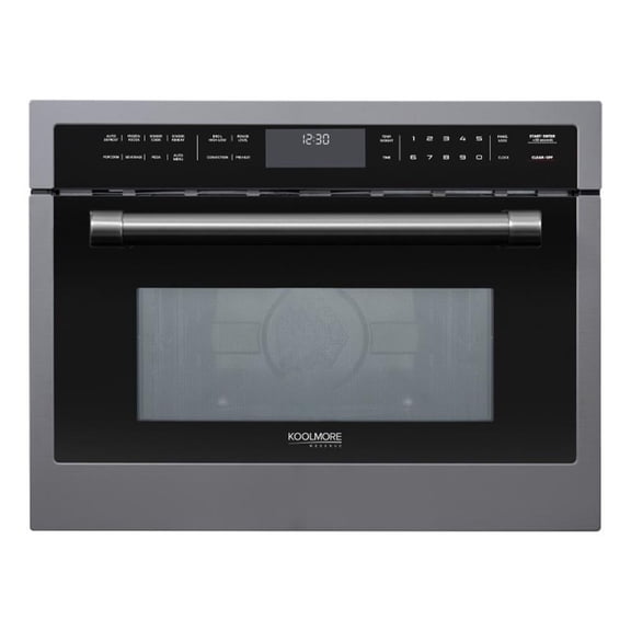 Pemberly Row Four à Micro-Ondes à Convection Intégré en Acier Inoxydable Noir de 24 Pouces