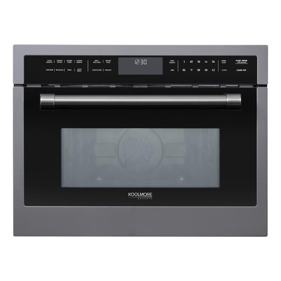 24 In. Black Stainless Steel Built-in Convection Microwave Oven