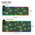 thumbnail image 3 of RGB Gaming Mouse Pad 15W Wireless Charging Large Waterproof Desk Mat 13 Light Modes Mousepad 31.5x11.8 Clover and Dots, 3 of 6