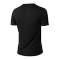 thumbnail image 5 of Maean Mens Short Sleeve Sweaters Knit Crewneck Slim Tops Solid Color Basic Pullover Lightweight Sweater, 5 of 7