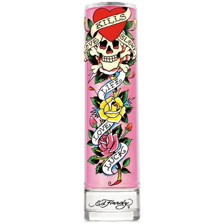 Christian Audigier Ed Hardy Perfume for Women, Eau De Parfum Spray with Warm Amber Notes, 3.4 Ounce