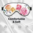 thumbnail image 3 of Naloa Colorful Flowers Print Sleep Mask for Sleeper, Light Blocking Sleeping Eye Mask for Women Men, Eye Shade with Adjustable Strap for Travel, Nap,Meditation, 3 of 7