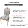 thumbnail image 2 of N/A Set of 1/2/4 Dining Chairs Slipcovers, with Round Back Dining Room Chairs Covers, Without Arms Oval Side Chairs, for Dining Room Banquet Home Decor,D,1pack, 2 of 7