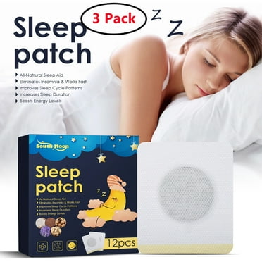 3 Pack Sleep Patches,12 Pcs Sleep Aid Patches with Melatonin,Extra Strength Sleeping Aids, Rejuvenation for Travel,Jet Lag & Insomnia