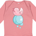 thumbnail image 4 of Inktastic Cute Axolotl Sitting on a Bubble Boys or Girls Long Sleeve Baby Bodysuit, 4 of 5