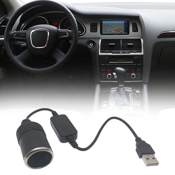 High-Speed Car USB Charger 12V Socket for Dashcam and Power Bank Connectivity Automotive Accessory