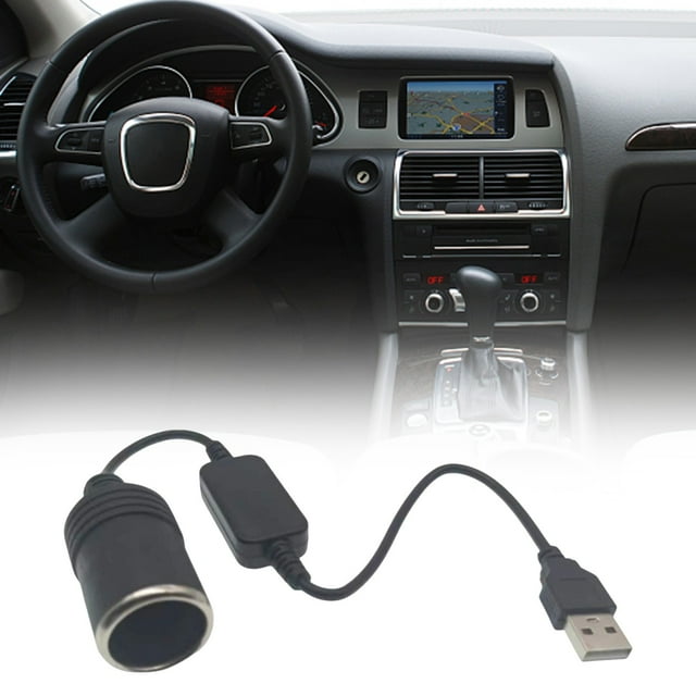 High-Speed Car USB Charger 12V Socket for Dashcam and Power Bank Connectivity Automotive Accessory