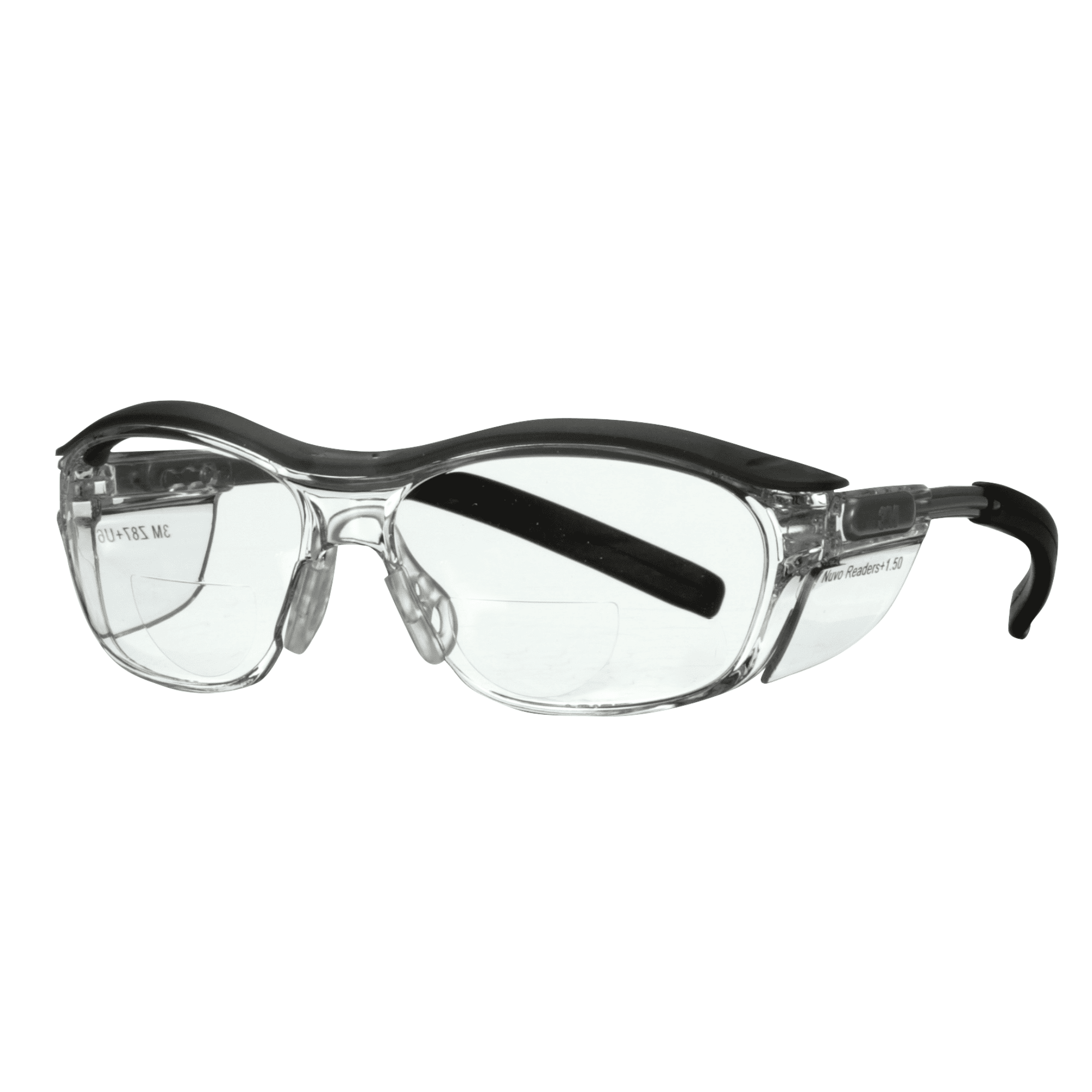 3M Readers Safety Glasses, 91191H1-C, +1.5 Blk Frm, Clr Lens